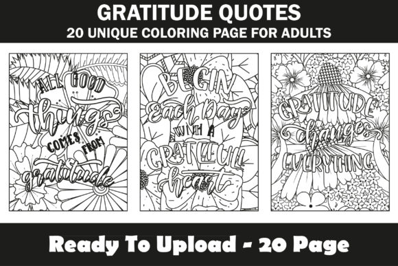 Download Gratitude Quotes Coloring Book Interior - Rat Collection