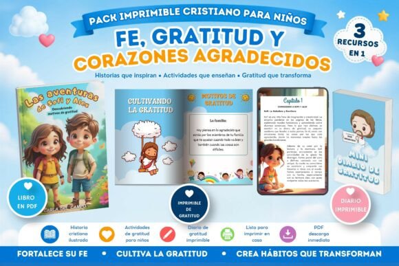 Download Spanish Kids Christian Gratitude Pack - Rat Collection