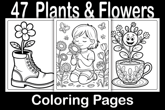 Download Plants &amp; Flowers Coloring Pages - Pages Collection
