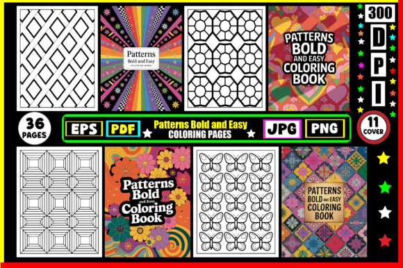 Download Patterns Bold and Easy Coloring Pages - Pages Collection