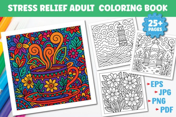 Download Stress Relief Coloring Pages for Adults - Pages Collection