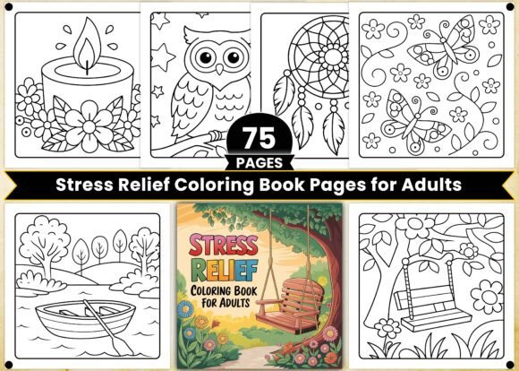 Download Stress Relief Coloring Pages for Adults - Pages Collection