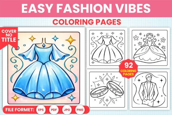 Download Easy Fashion Vibes Coloring Pages - Pages Collection