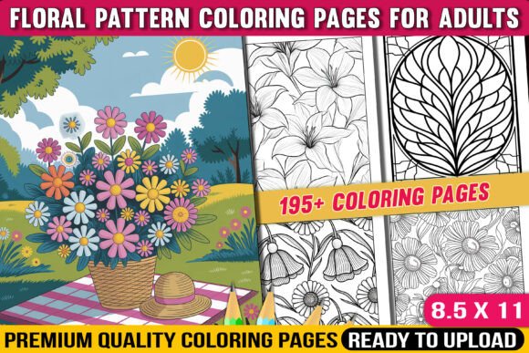 Download Floral Pattern Coloring Pages for Adults - Pages Collection
