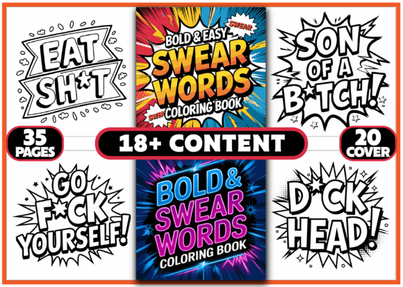 Download 35 Swear Words Coloring Pages for Adults - Pages Collection