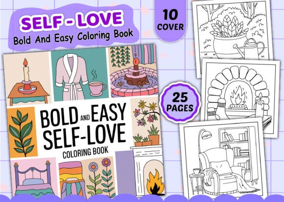 Download Self Love Bold and Easy Coloring Pages - Pages Collection