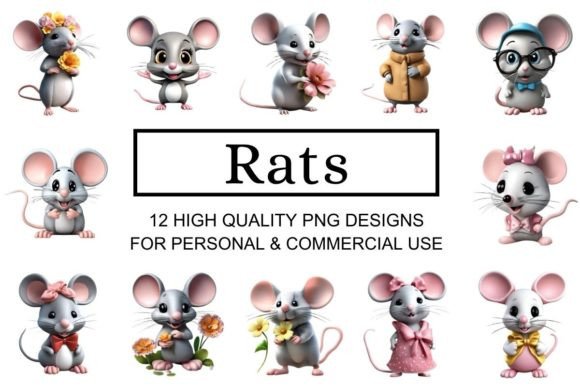 Download Delightful Rat Clipart - Premium Bundle