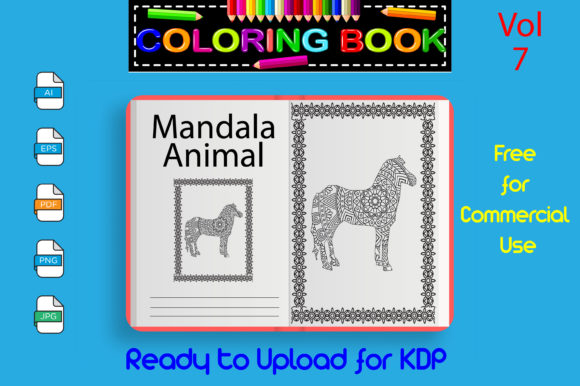 Download Mandala Animal - Coloring Book Pages KDP - Pages Collection