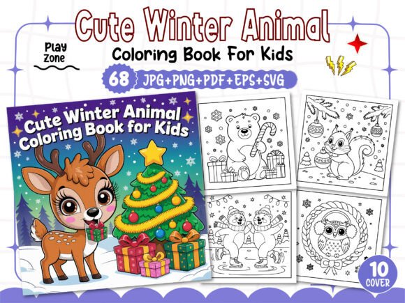 Download Cute Winter Animal Coloring Pages - Pages Collection