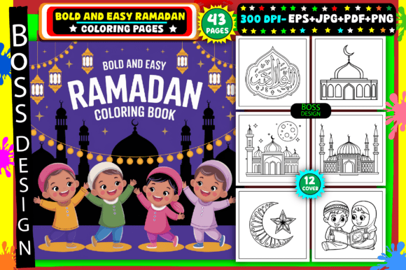 Download Bold and Easy Ramadan Coloring Pages - Pages Collection
