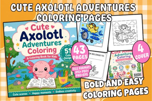 Download Cute Kawaii Axolotl Coloring Pages - Pages Collection