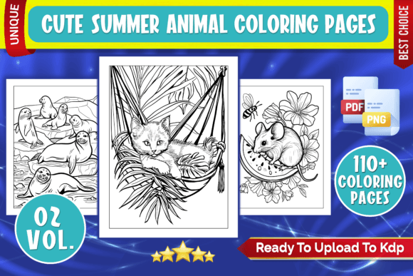 Download Cute Summer Animal Coloring Pages - Pages Collection