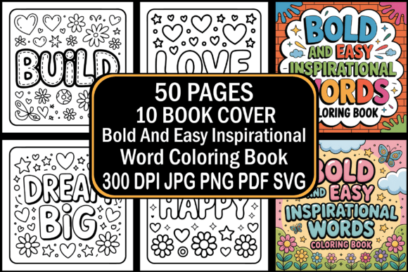 Download Bold &amp; Easy Inspirational Coloring Book - Rat Collection
