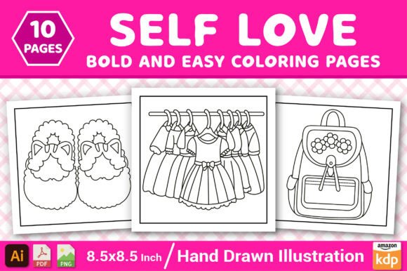 Download Self-Love Bold and Easy Coloring Pages - Pages Collection