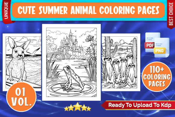 Download Cute Summer Animal Coloring Pages - Pages Collection