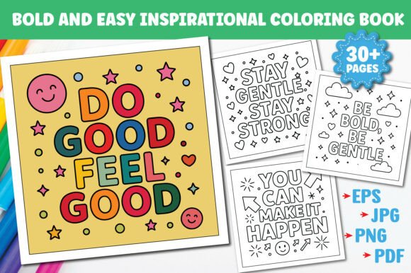 Download Bold &amp; Easy Inspirational Coloring Pages - Rat Collection