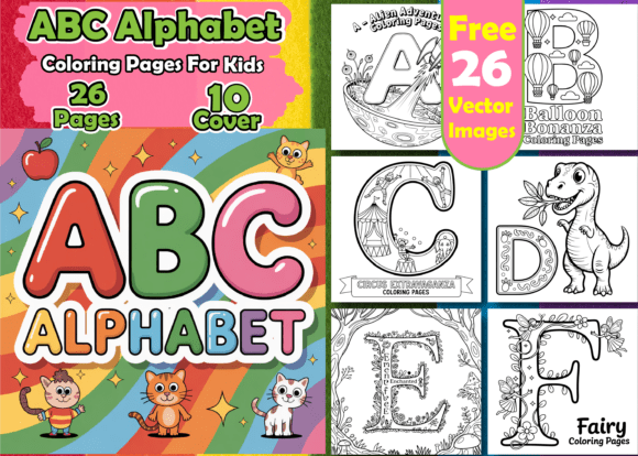 Download ABC Alphabet Coloring Pages for Kids - Pages Collection