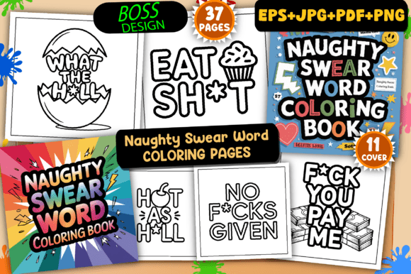 Download ADULT - Naughty Swear Word Coloring Pages - Pages Collection