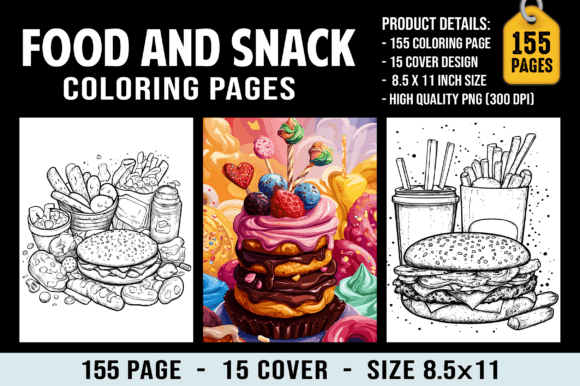 Download 140 Food and Snacks Coloring Pages - Pages Collection