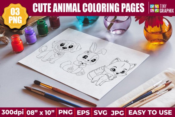 Download CUTE ANIMAL COLORING PAGES - Pages Collection