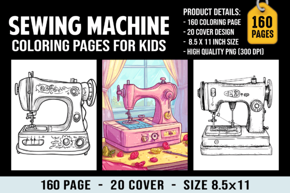 Download 160 Sewing Machine Coloring Pages - Pages Collection