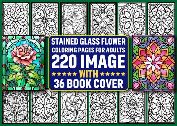 Download 220 Stained Glass Flower Coloring Pages - Pages Collection
