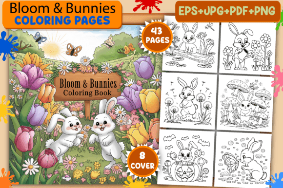 Download Bloom &amp; Bunnies Coloring Pages for Adult - Pages Collection