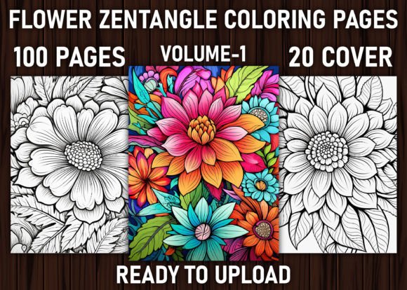Download Flower Zentangle Coloring Pages - Pages Collection