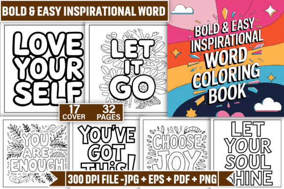 Download Bold Easy Inspirational Word Color Page - Rat Collection