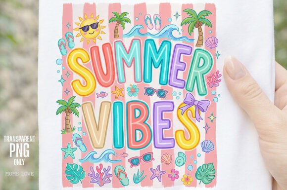 Download Summer Vibes Retro Beach PNG - Premium Resources