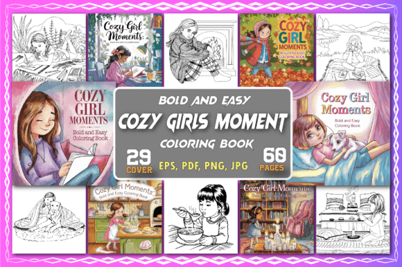 Download Cozy Girl Moments Coloring Pages - Pages Collection