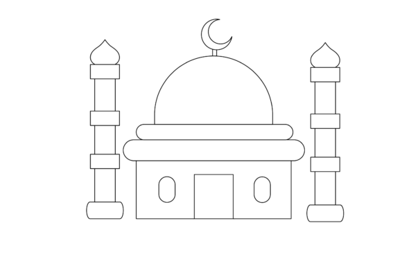 Download Islamic Places of Worship Coloring Pages - Pages Collection