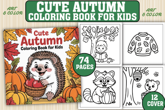 Download 74 Cute Autumn Coloring Pages for Kids - Pages Collection