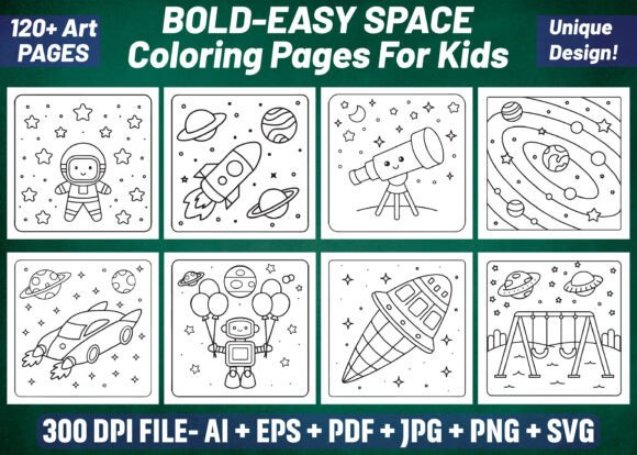 Download 120+ Bold &amp; Easy Space Coloring Pages - Pages Collection