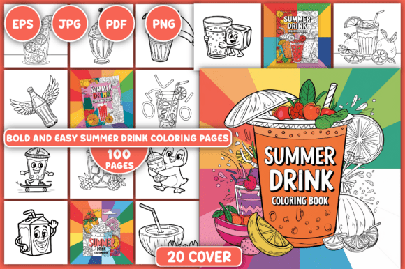 Download Summer Drink Coloring Pages - Pages Collection