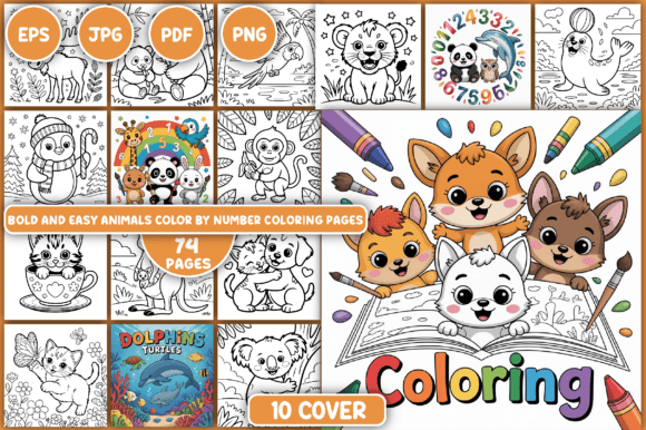 Download Animals Color by Number Coloring Pages - Pages Collection