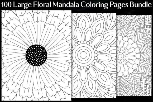 Download Large Floral Mandala Coloring Pages - Pages Collection