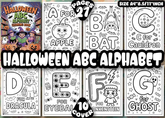 Download Halloween ABC Alphabet Coloring Pages - Pages Collection