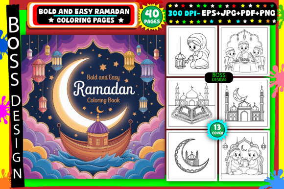 Download Bold and Easy Ramadan Coloring Pages - Pages Collection