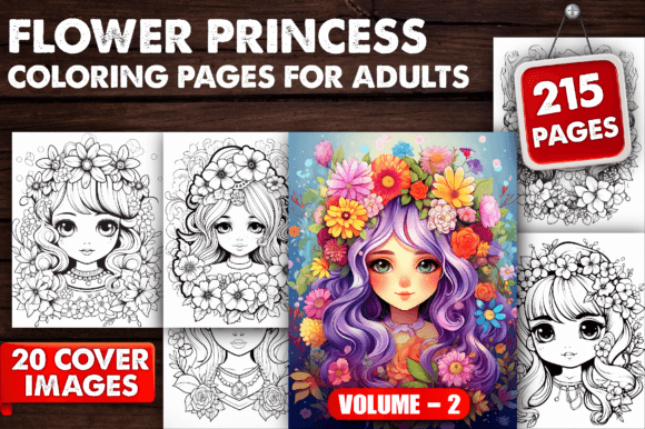 Download 215 Flower Princess Coloring Pages V - 2 - Pages Collection