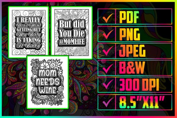 Download Funny Mom Quotes Coloring Pages for Adult - Pages Collection