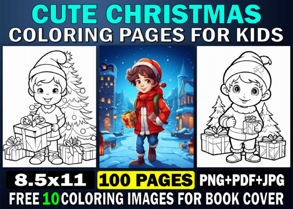 Download Cute Christmas Coloring Pages for Kids - Pages Collection