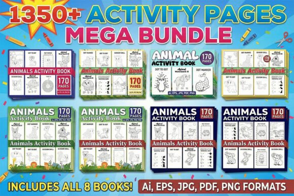 Download 1350+Animals Activity Pages Mega Bundle - Pages Collection
