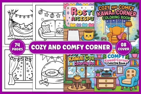 Download Cozy and Comfy Corner Coloring Pages - Pages Collection