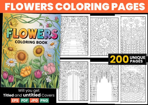 Download Flowers Coloring Pages - Pages Collection