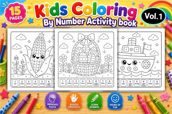 Download Kids Color by Number Coloring Pages - Pages Collection