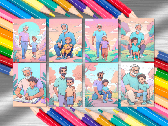 Download Father and Son Coloring Pages - Pages Collection