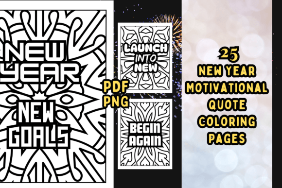 Download 25 New Year Motivational Coloring Pages - Pages Collection