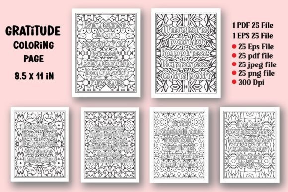 Download Gratitude Quotes Coloring Book - Rat Collection
