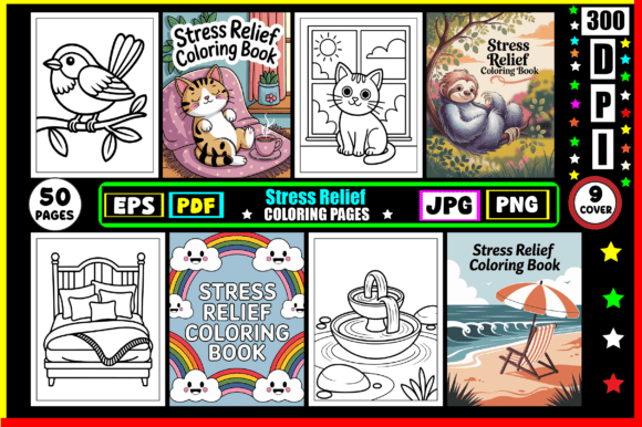 Download Stress Relief Coloring Pages for Adults - Pages Collection